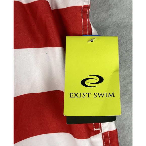 Exist Swim Men's XXL Swim Trunks American Flag Print 3 Pocket Drawstring NEW - Picture 7 of 11